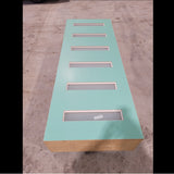 Timber Entry Door - 2340h x 870w Solid Core w/ 6 x Obscure Glass (XN16) *Factory 2nd* 10169