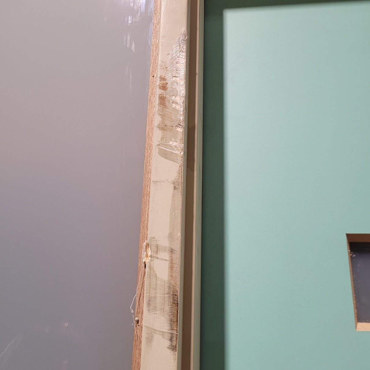 Timber Entry Door - Pre-Hung in a 2400h x 1310w Frame w/ 4 x Obscure Glass *Factory 2nd* 10299