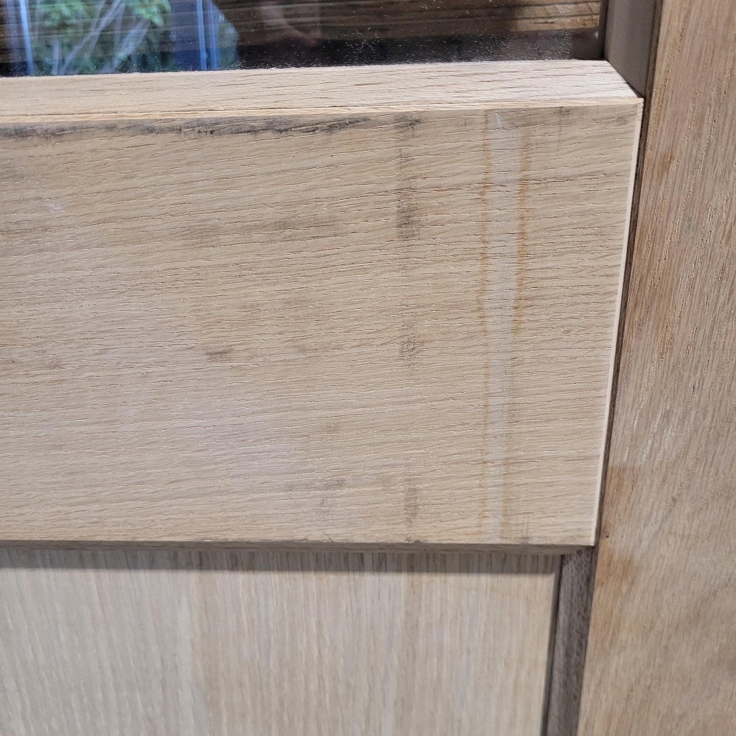 Timber Entry Door - Pre-Hung in a 2400h x 887w Frame w/ 1 x Clear Glass *Factory 2nd* 10504