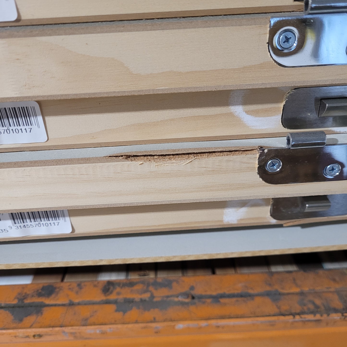 House Lot of Internal Timber Doors - 14 x Plain Hollow Doors, Various Sizes *Factory 2nds* 10538
