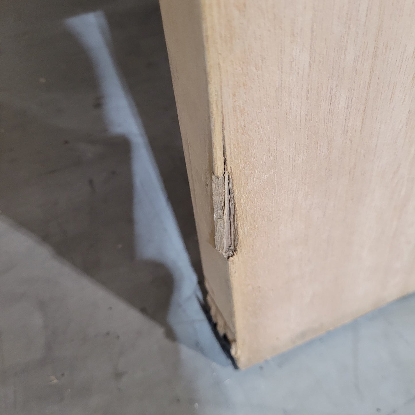 Timber Entry Door - 2040h x 1200w Solid Core w/ 6 x Obscure Glass *Factory 2nd* 10553