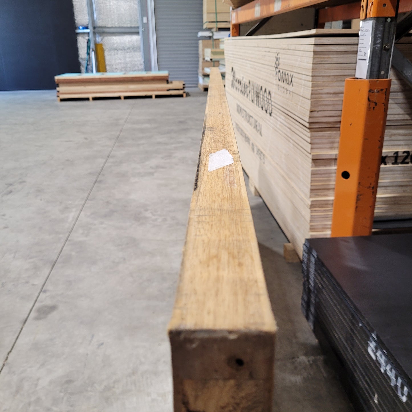 Timber Entry Door - 2040h x 820w Solid Core w/ 1 x Curved Obscure Glass *Factory 2nd - Bowed* 10564