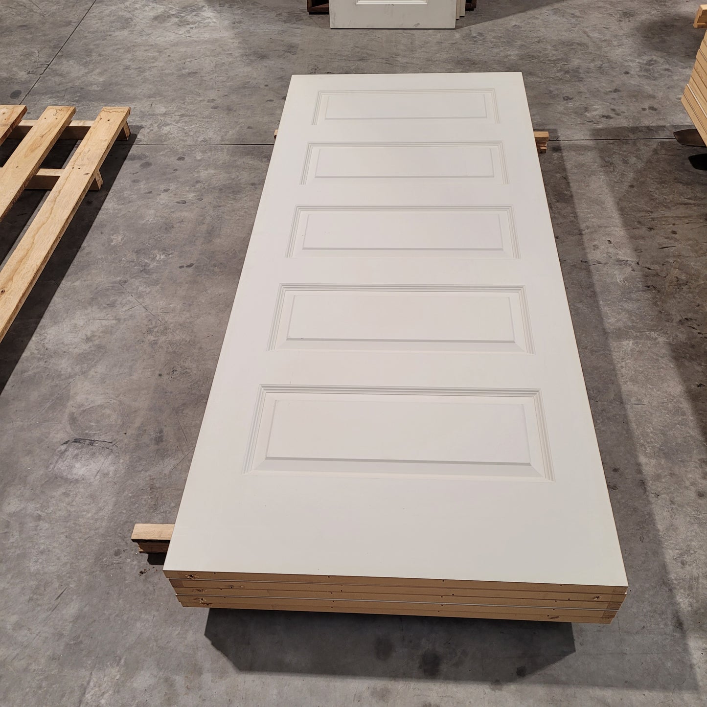 Timber Door - 2040h x 870w Hollow Internal Timber Door w/ Pattern Both Sides *Factory 2nd* 10577