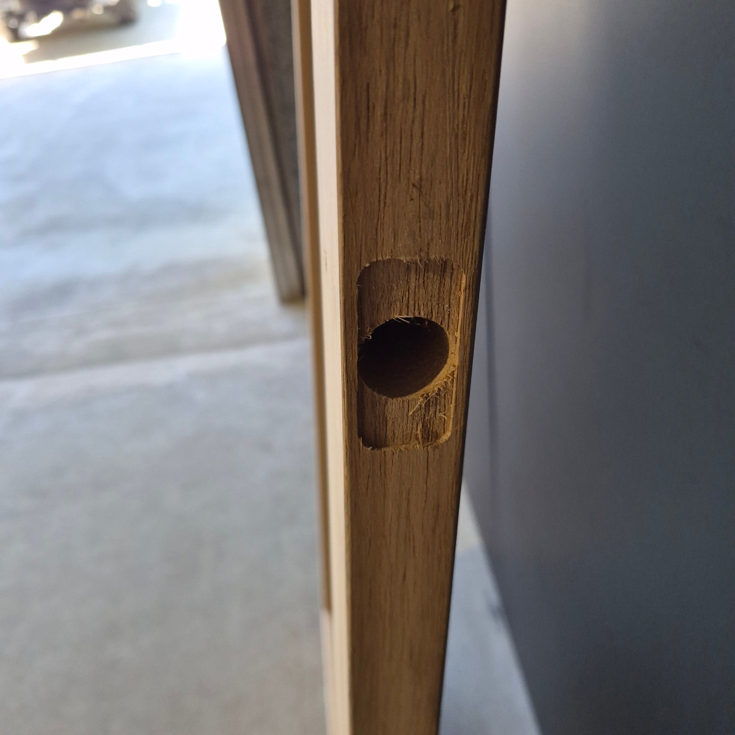 Timber Door - 2340h x 720w Solid Core Internal Door w/ 1 x Obscure Glass *Factory 2nd* SKU: 10588