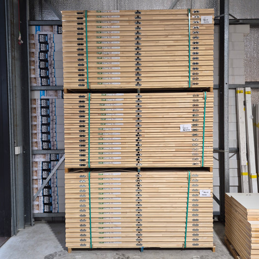 Timber Door - 2040h x 870w Plain Hollow Internal Timber Door *Factory 2nd* 10688