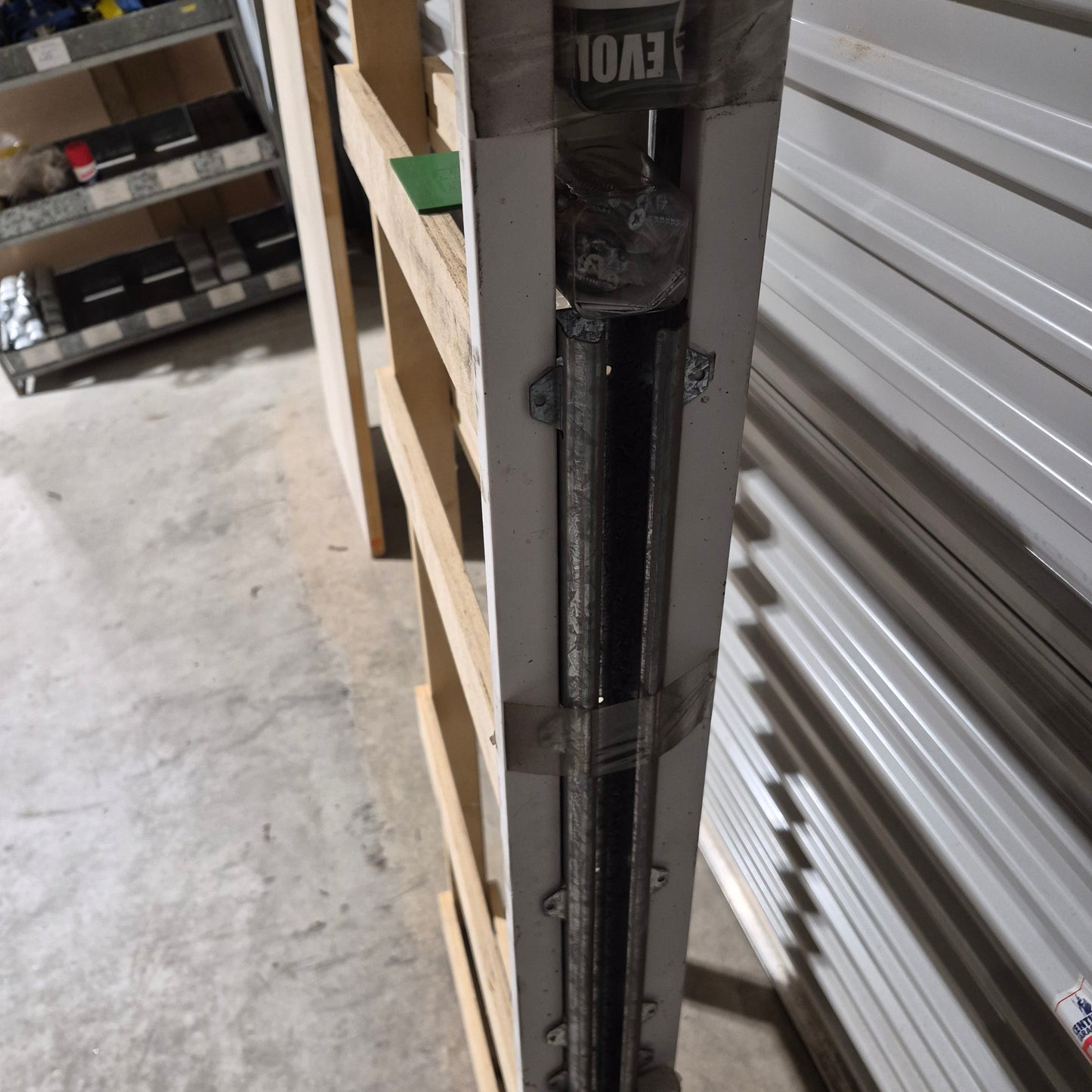 Cavity Slider Frame + Door - 2040h x 620w Hollow Core w/ Pattern (HAG9) *Factory 2nd* SKU: 10696