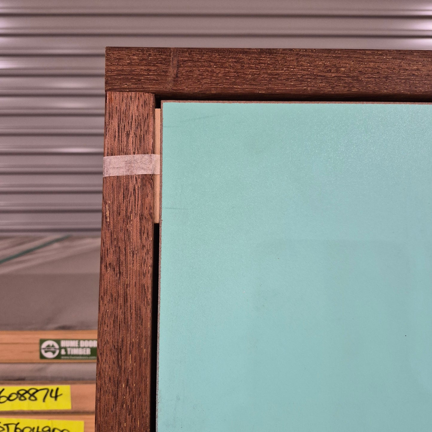 Timber Entry Door - Pre-Hung in a 2405h x 1317w Frame w/ 1 x Tinted Glass *Factory 2nd* 10707