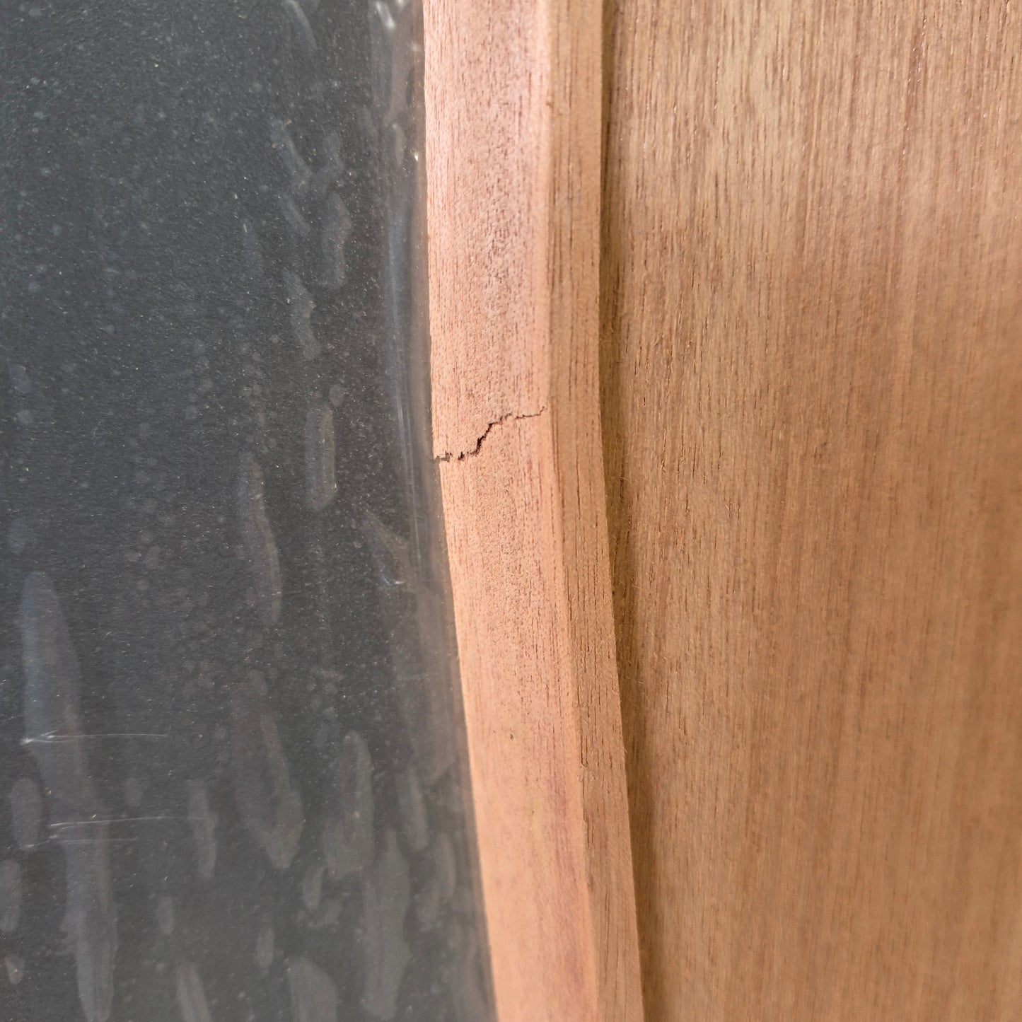 Timber Entry Door - Pre-Hung in a 2120h x 887w Frame w/ 1 x Obscure Glass *Factory 2nd* 10723