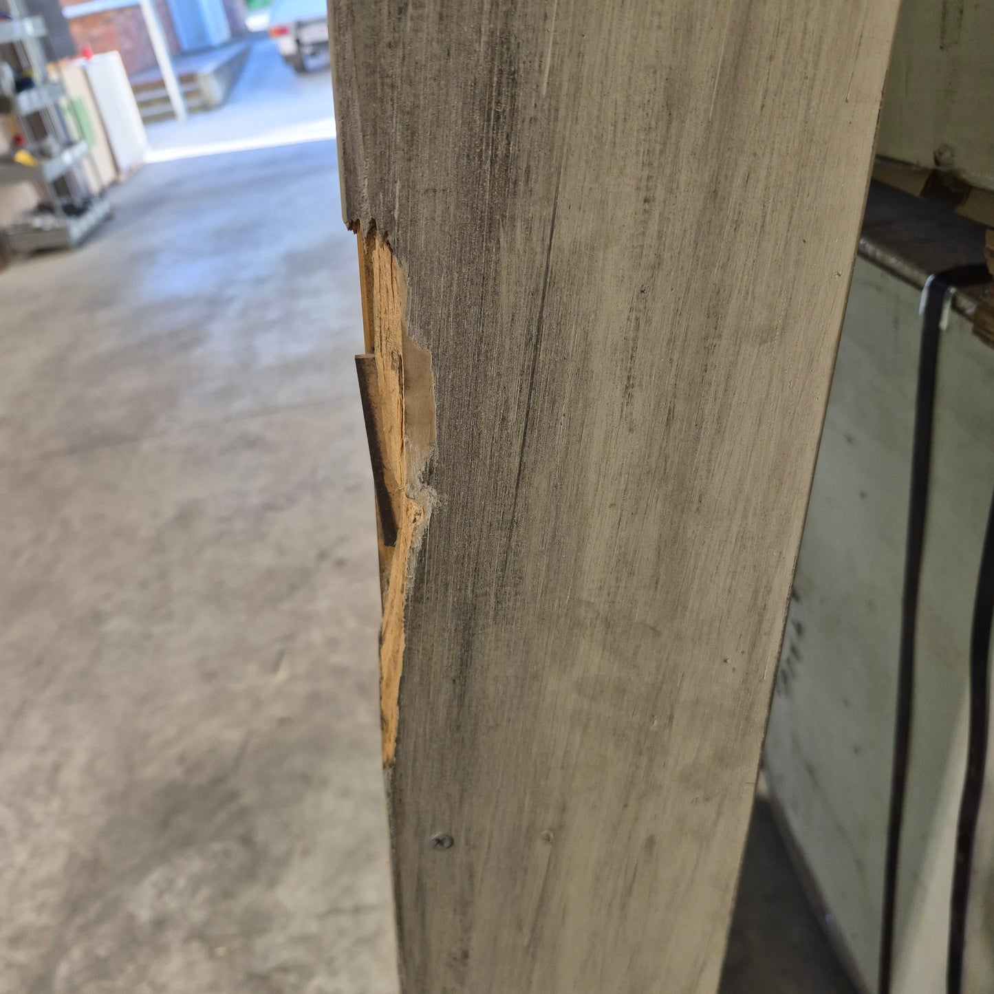 Timber Entry Door - Pre-Hung in a 2102h x 1085w Frame w/ 4 x Obscure Glass *Factory 2nd* 10724