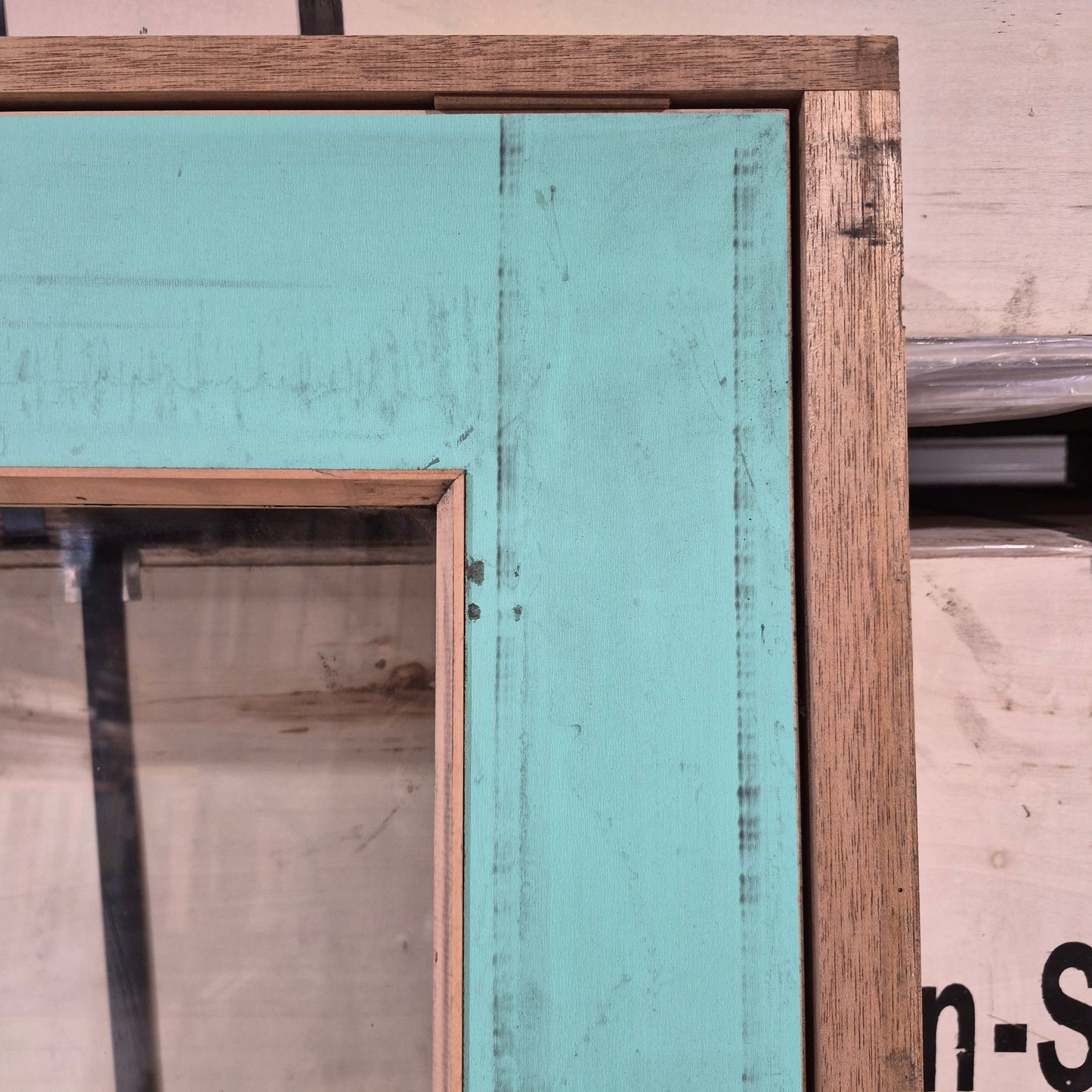 Timber Entry Door - Pre-Hung in a 2093h x 887w Frame w/ 1 x Clear Glass (XF3) *Factory 2nd* 10728