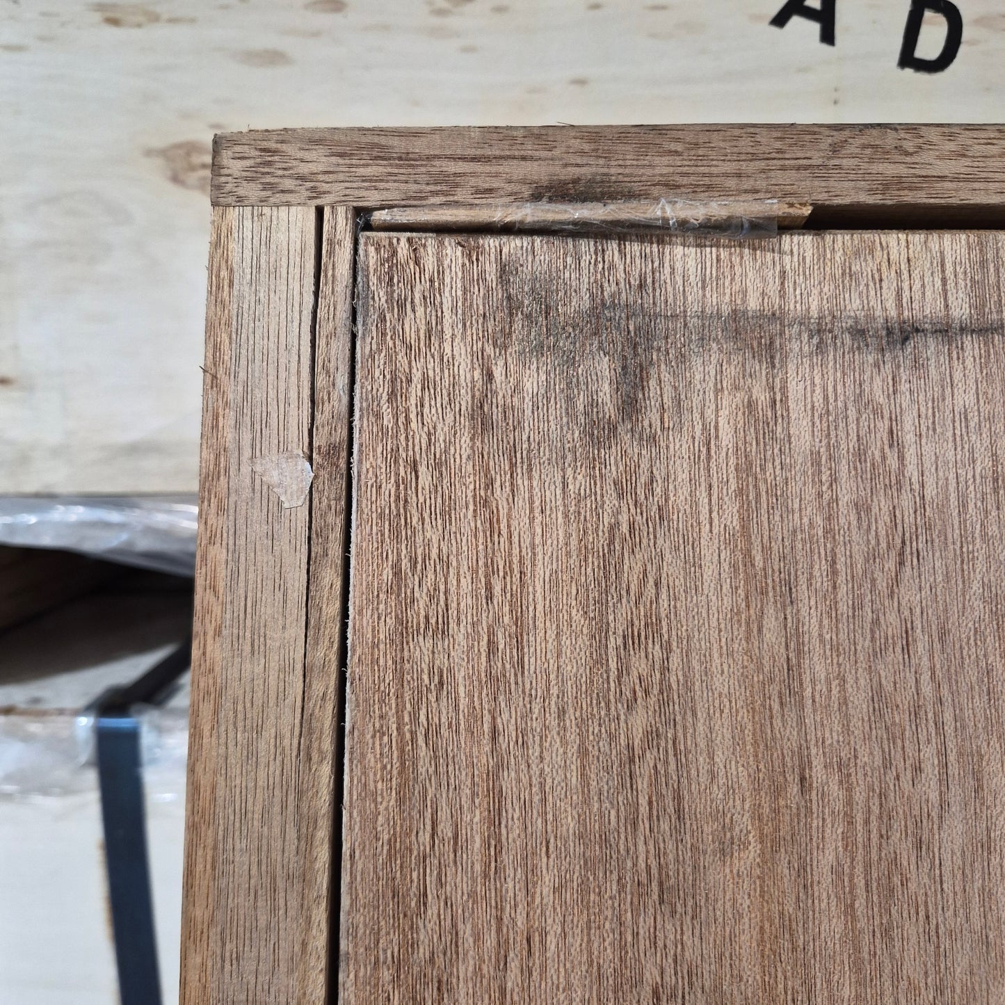 Timber Entry Door - Pre-Hung in a 2095h x 1267w Frame w/ 4 x Obscure Glass (XS24) *Factory 2nd* 10732