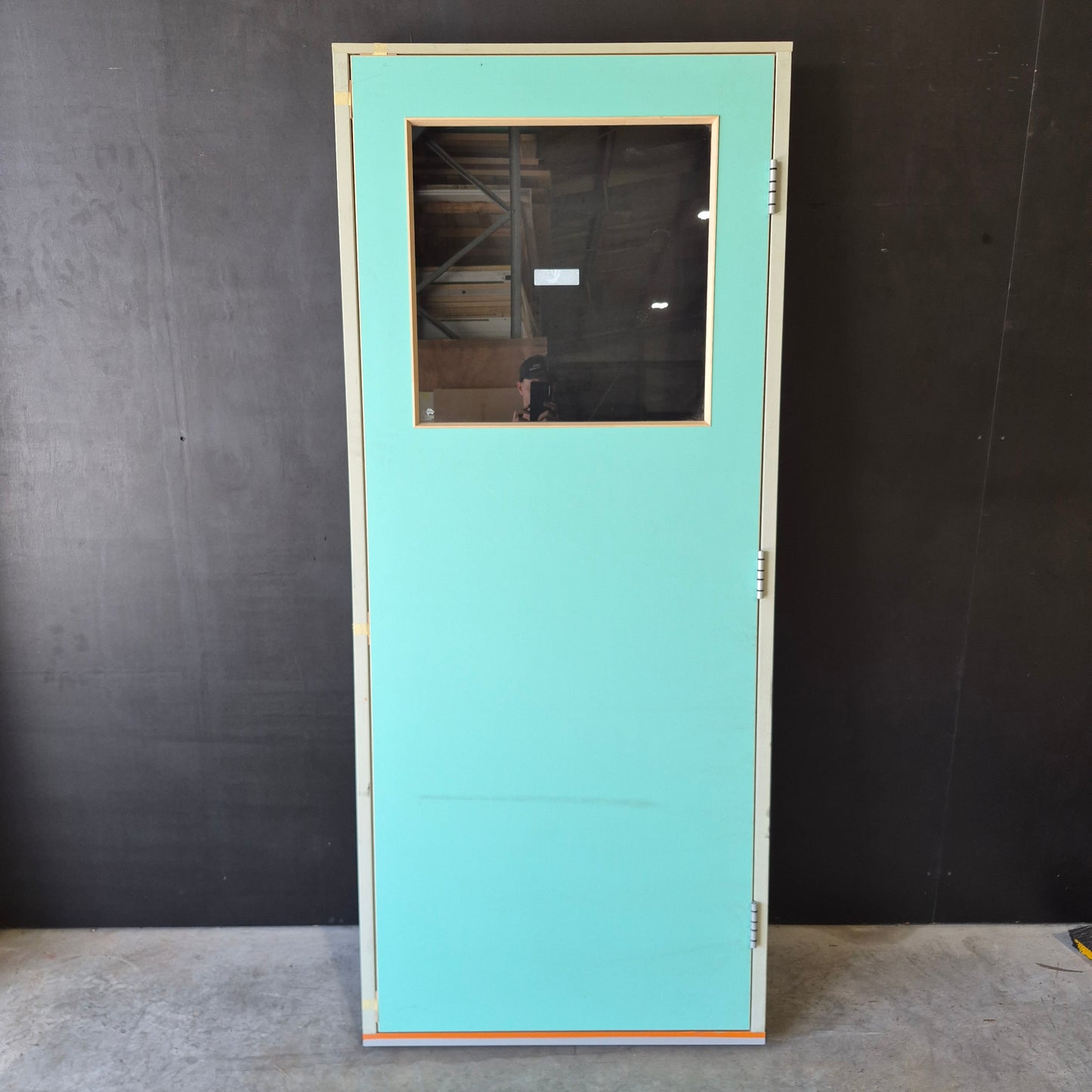 Timber Entry Door - Pre-Hung in a 2095h x 887w Frame w/ 1 x Clear Glass (XF1) *Factory 2nd* 10737