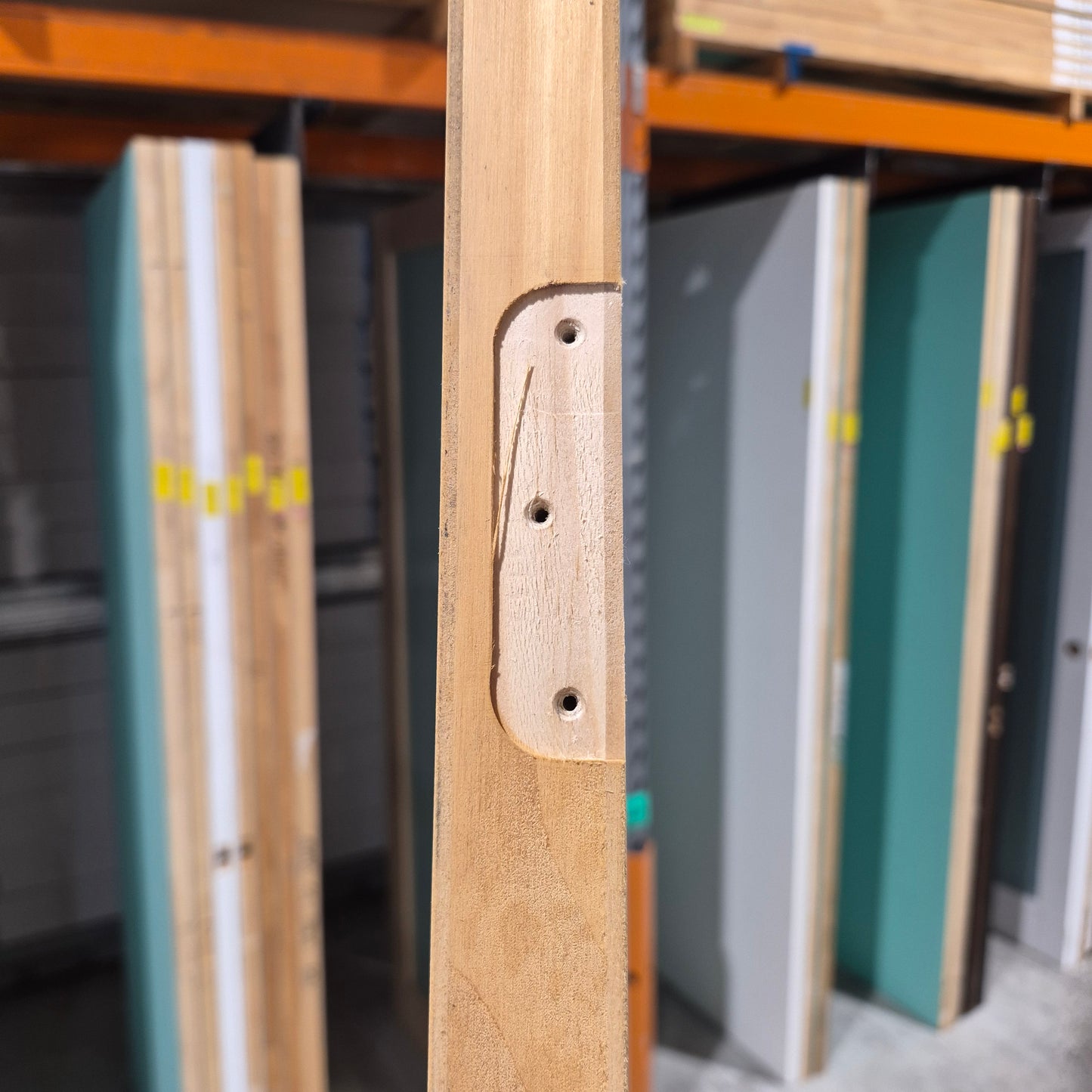 Cavity Slider Frame + Door - 2040h x 720w Hollow Core w/ Pattern (HA4) *Factory 2nd* SKU: 10752