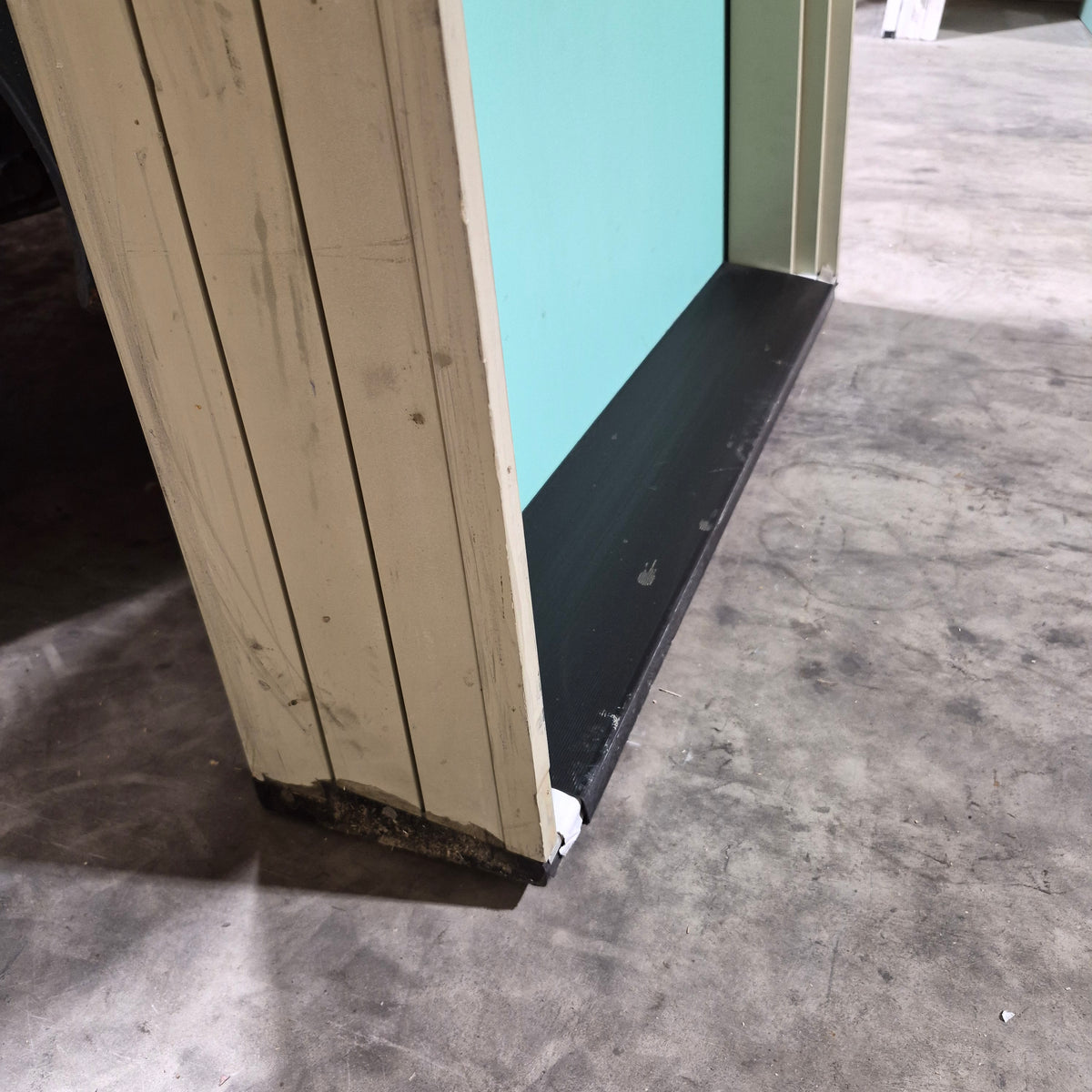 Timber Entry Door - Pre-Hung in a 2402h x 887w Frame w/ 1 x Obscure Glass (No. 7) *Factory 2nd* 10798