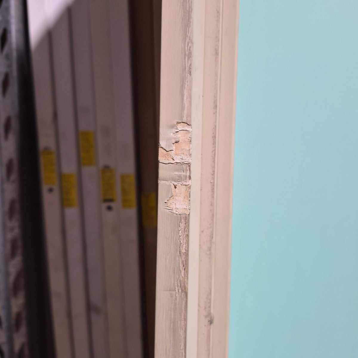 Timber Entry Door - Pre-Hung in a 2402h x 1267w Frame w/ 1 x Curved Obscure Glass (PMAD 111) *Factory 2nd* 10808