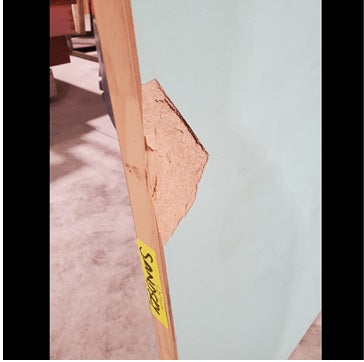 Timber Entry Door - 2040h x 1200w Solid Core w/ 3 x Clear Glass (XN2) *Factory 2nd* 20023