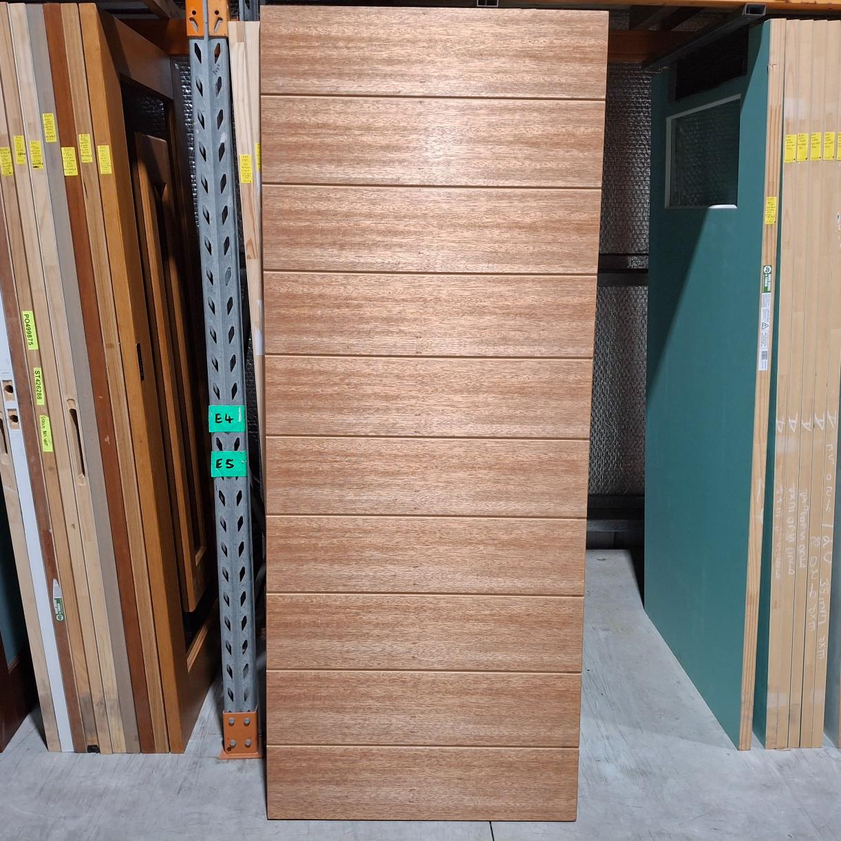 Timber Door - 2040h x 820w Hollow Core w/ Routered Pattern (HLR500/600) *Ex-Display* SKU: 20201