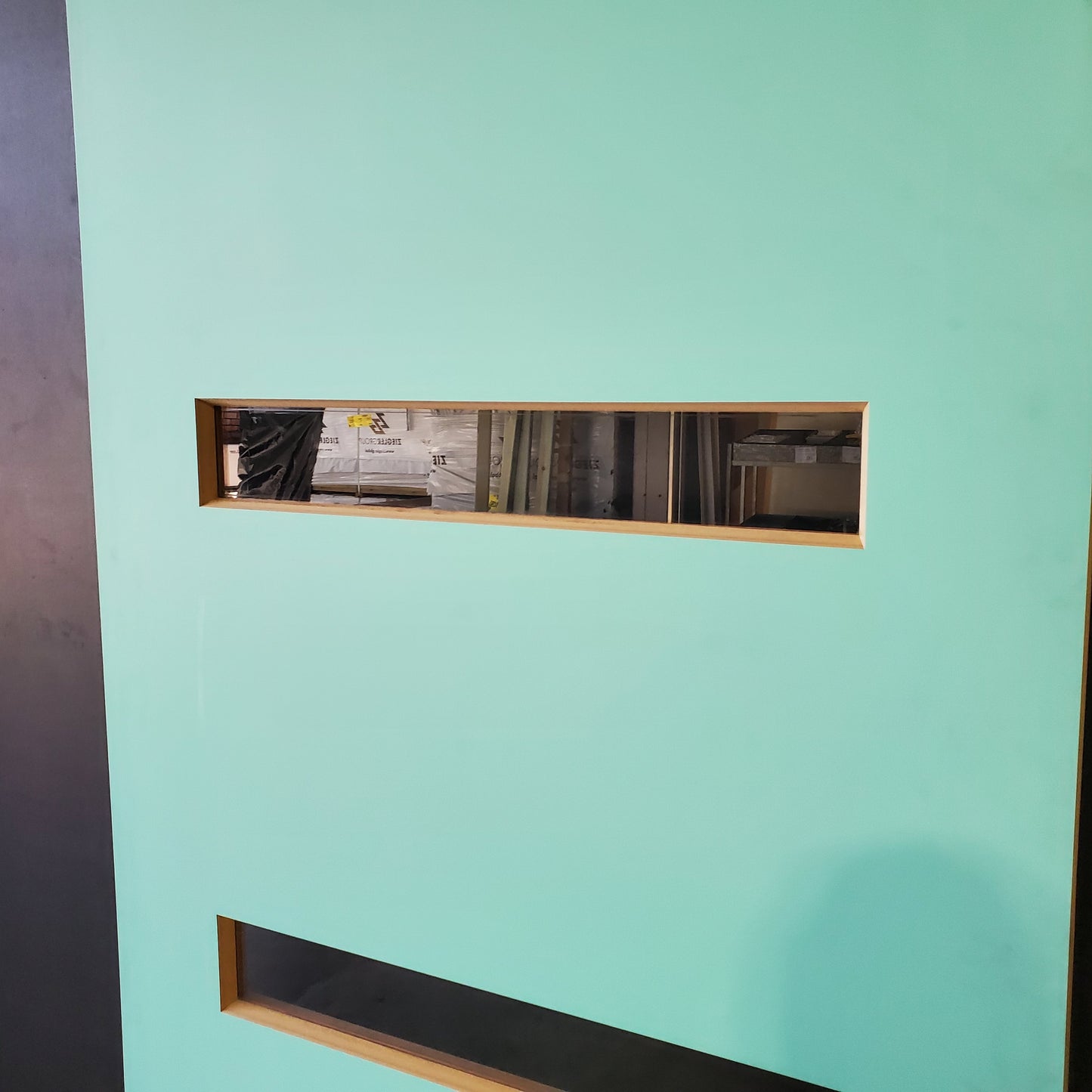 External Timber Door - 2340h x 870w Solid Core w/ 4 X Clear Glass (PMAD104) *Factory Second* 30484