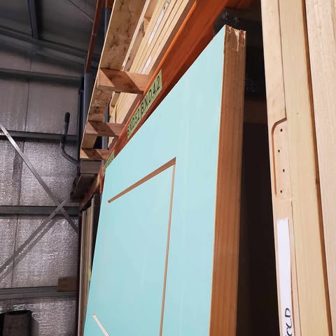 Timber Entry Door - 2340h x 1200w Solid Core w/ Pattern *Factory 2nd* SKU: 20286