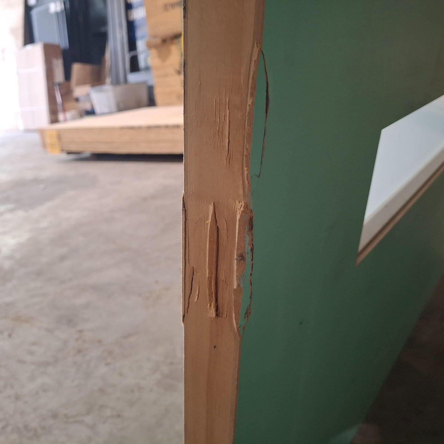 Timber Entry Door - 2340h x 1020w Solid Core w/ 4 x Obscure Glass (XN5) *Factory 2nd* 20295