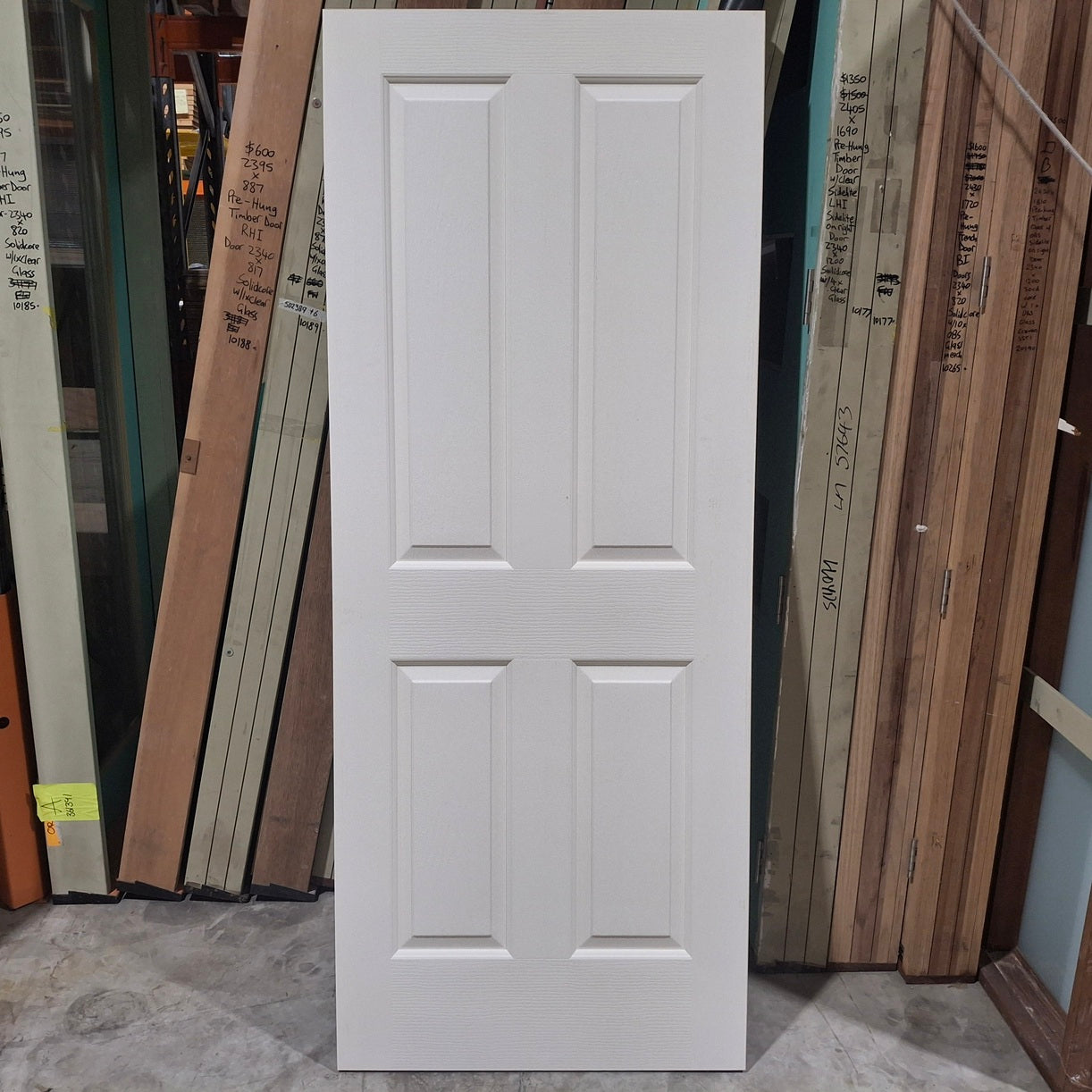 Timber Door - 2040h x 816w Hollow Core Interior Door w/ Pattern (OAK) *Factory 2nd* SKU: 20329