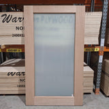Timber Entry Door - 2040h x 1200w Solid Core w/ 1 x OBS Glass (JST1) *Factory 2nd* 20330