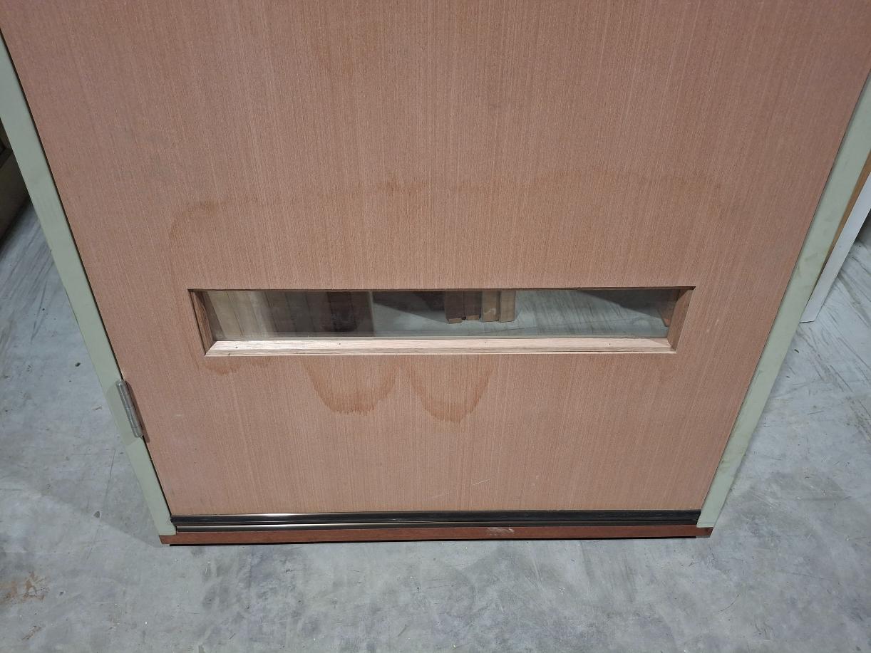 Timber Entry Door - Pre-Hung in 2130h x 887w Frame w/ 4 x Clear Glass (XN5) *Factory 2nd* 20339