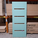 Timber Entry Door - 2040h x 820w Solid Core w/ 4 x Clear Glass (PSLM 204) *Factory Second* 20379