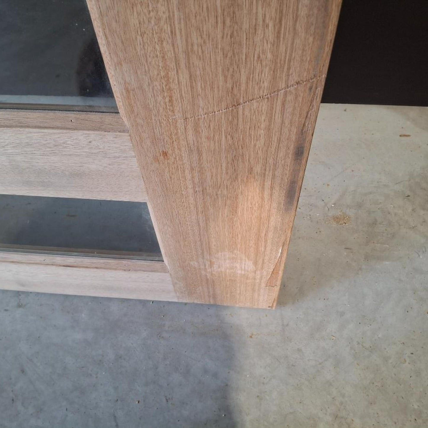 Timber Entry Door - 2040h x 1200w Solid Core w/ 6 x Clear Glass (XS26) *Factory 2nd* 20431