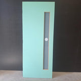 Timber Entry Door - 2040h x 820w Solid Core Door w/ 1 x OBS Glass (PMAD 101) *Factory 2nd* 20461