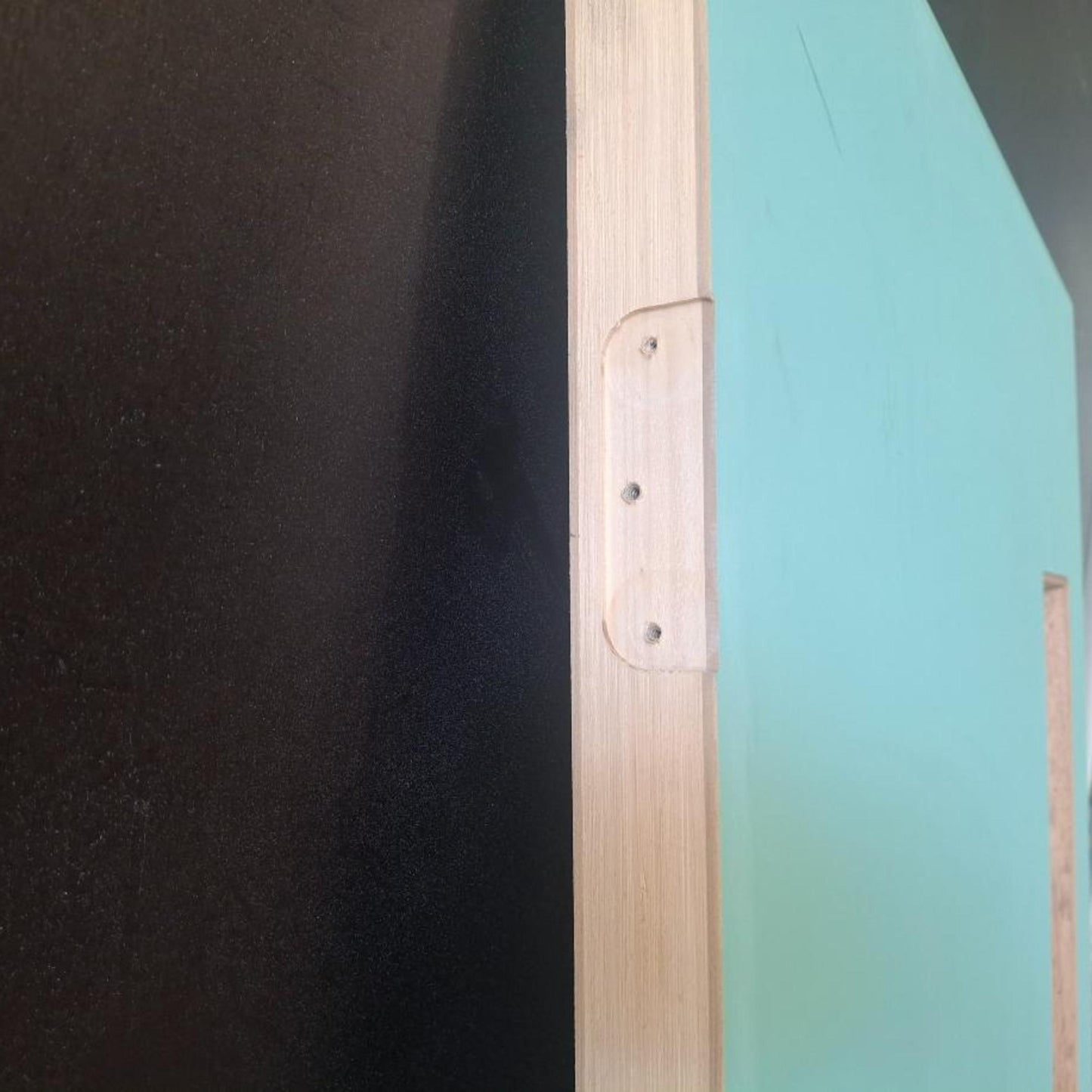 Timber Entry Door - 2040h x 820w Solid Core Door w/ 1 x OBS Glass (PMAD 101) *Factory 2nd* 20461
