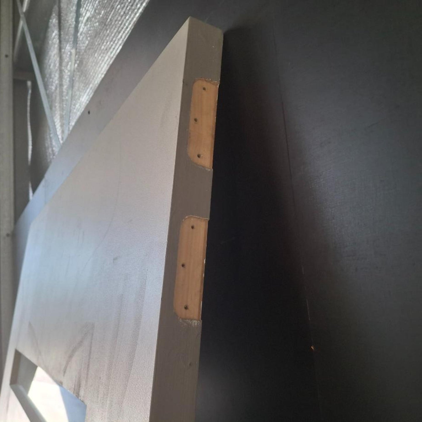 Timber Entry Door - 2340h x 1200w Solid Core Door w/ 4 x Obscure Glass (XN5) *Factory 2nd* 20471