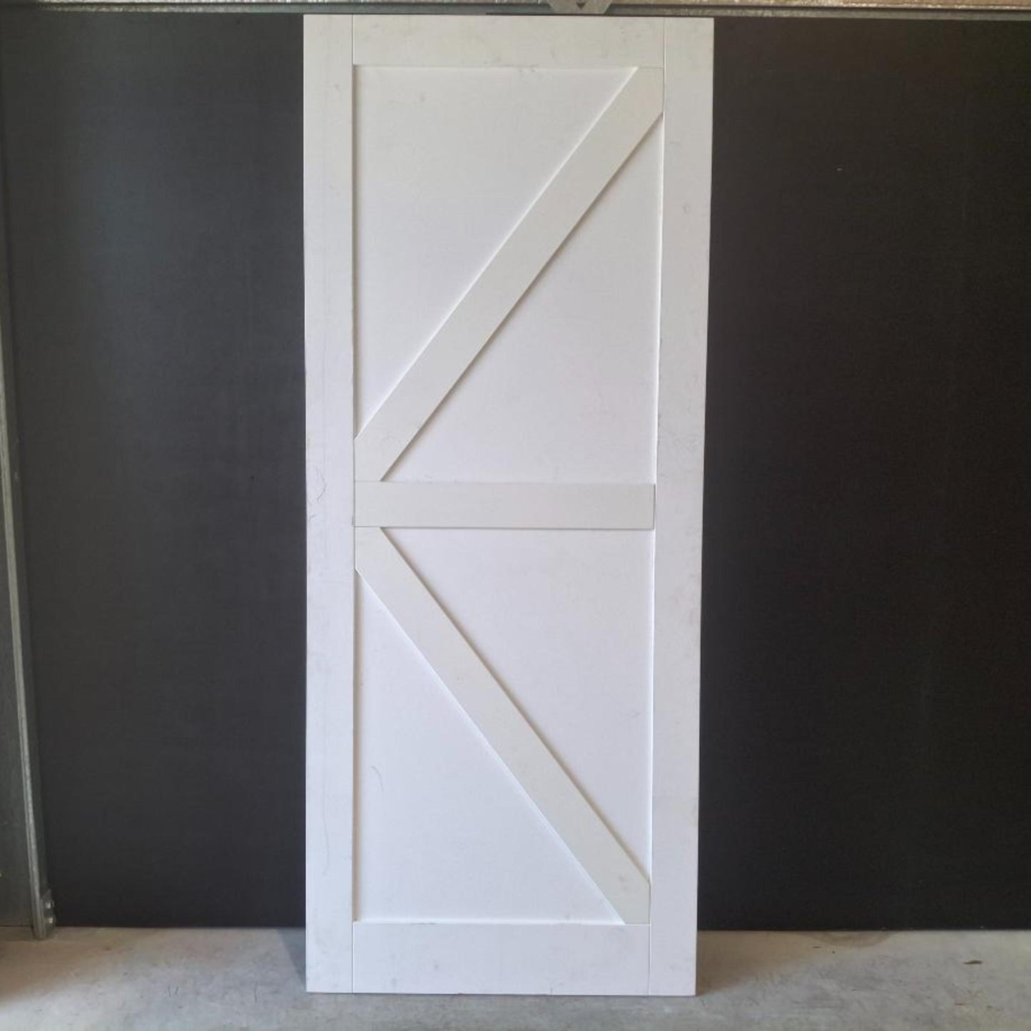 Barn Door - 2450h x 1000w Solid Core Internal Barn Door w/ 4 x Infill Panels (PBD2) *Factory 2nd* 20472