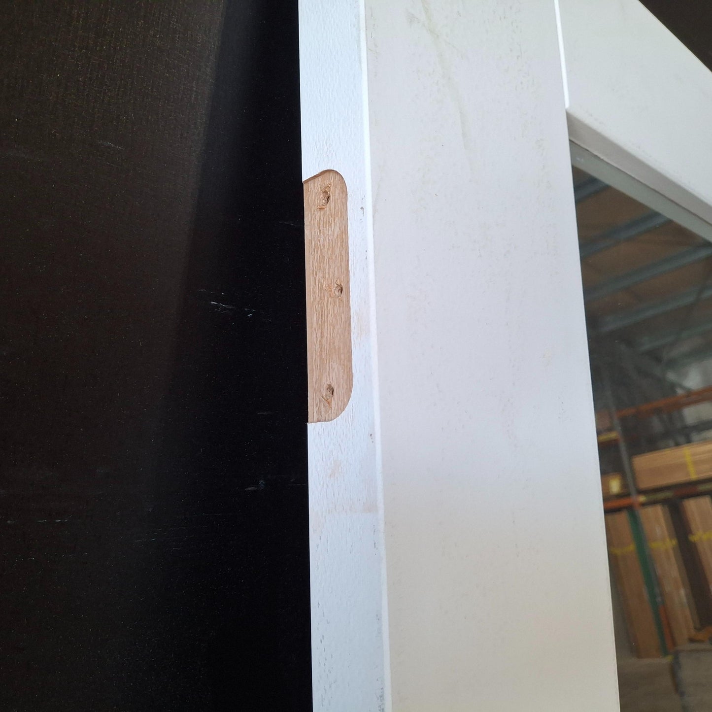 Timber Door - 2340h x 920w Solid Core Internal Door w/ 1 x Clear Glass (HAM1) *Factory 2nd* 20475