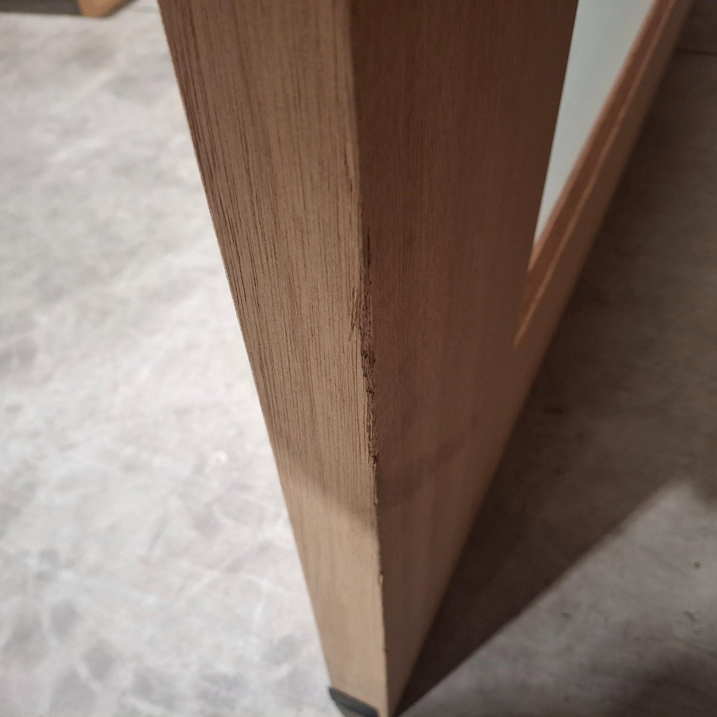 Timber Entry Door - 2040h x 1200w Solid Core Door w/ 4 x Obscure Glass (XS24) *Factory 2nd* 20483