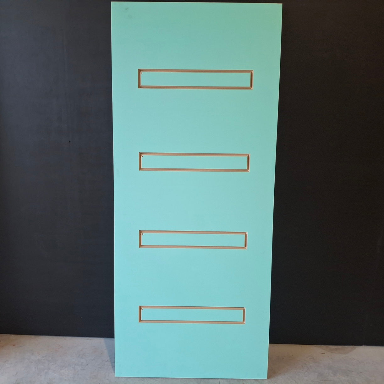 Timber Entry Door - 2037h x 870w Solid Core Door w/ One-side Pattern (Damaged) *Factory 2nd* 20503