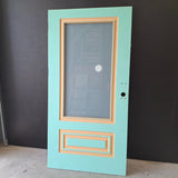 Timber Entry Door - 2040h x 1020w Solid Core Door w/ 1 x OBS Glass (Damaged) *Factory 2nd* 20505