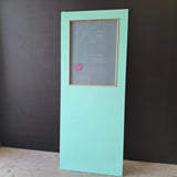 Timber Entry Door - 2040h x 820w Hollow Core Door w/ 1 x Obscure Glass (No. 7) *Factory 2nd* 20506