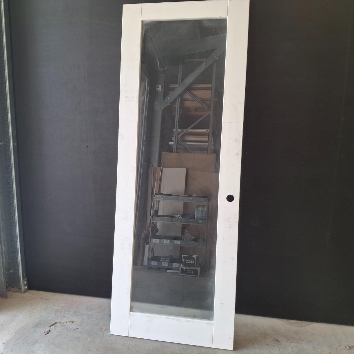 Timber Door - 2340h x 870w Solid Core Internal Door w/1 x Clear Glass (PMOD1GC) *Factory 2nd* 20509