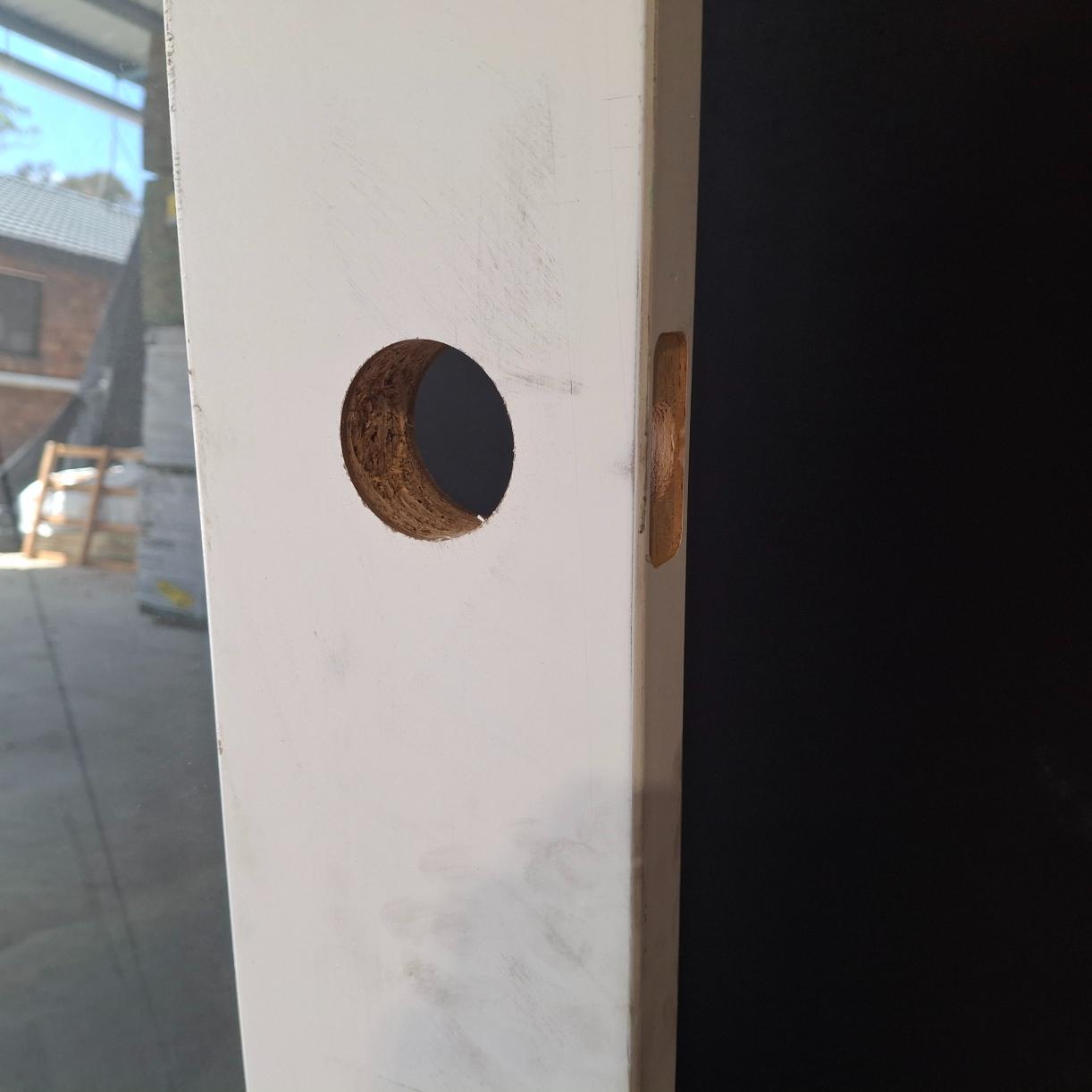 Timber Door - 2340h x 870w Solid Core Internal Door w/1 x Clear Glass (PMOD1GC) *Factory 2nd* 20509