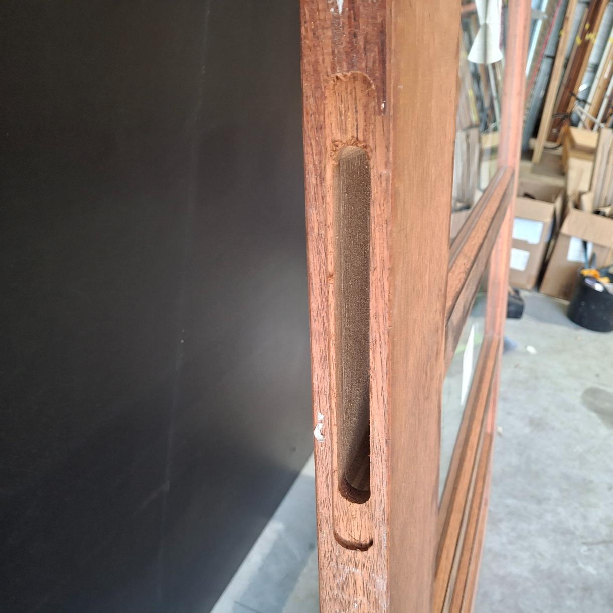 Timber Entry Door - 2340h x 1200w Merbau Door w/ 5 x Clear Glass (INFWS 5G) *Factory 2nd* 20513