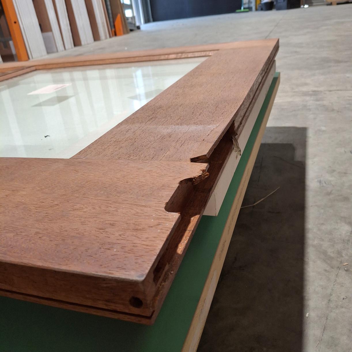 Timber Entry Door - 2340h x 1200w Merbau Door w/ 5 x Clear Glass (INFWS 5G) *Factory 2nd* 20513