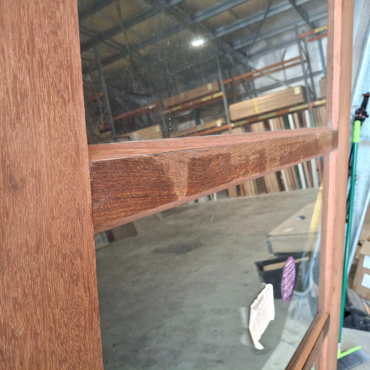 Timber Entry Door - 2340h x 1200w Merbau Door w/ 5 x Clear Glass (INFWS 5G) *Factory 2nd* 20513