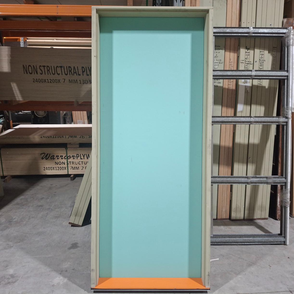 Timber Entry Door - Pre-Hung in 2092h x 887w Frame w/ Plain Solid Core Door *Factory 2nd* 20523