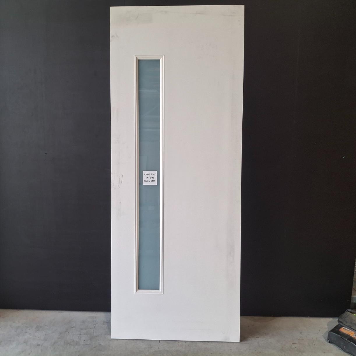 Entry Door - 2340h x 920w Fibreglass Door w/ 1 x Obscure Glass (XN1) *Factory 2nd* 20566