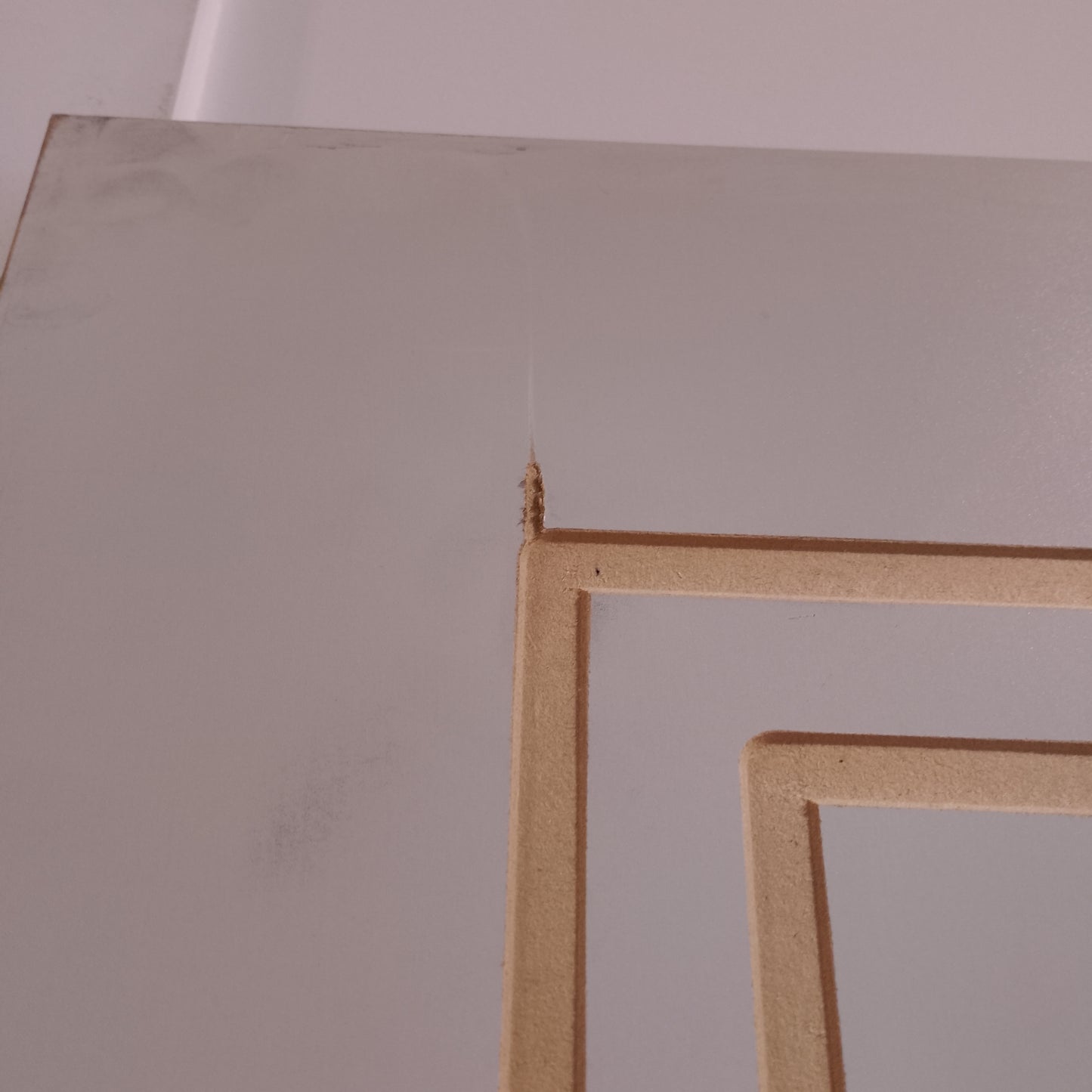 Internal Timber Door - 2040h x 820w Hollow Core Door w/Routed Pattern (HA5) *Factory 2nd* 20609