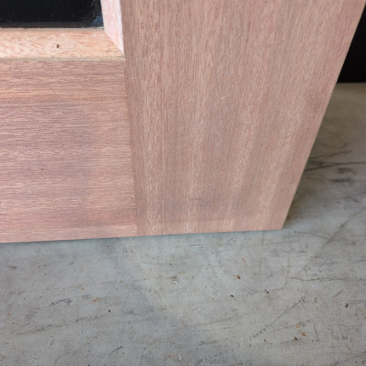 Timber Entry Door - 2040h x 1020w Solid Core w/4x Tinted Vertical Glass (XS45) *Factory 2nd* 20618