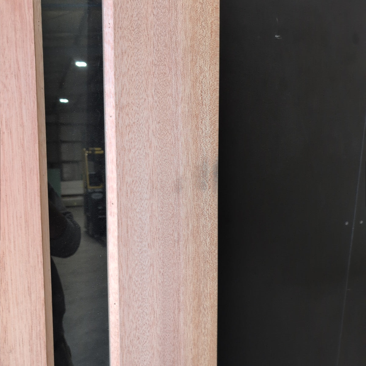 Timber Entry Door - 2040h x 1200w Solid Core w/5 x Clear Vertical Glass (XS45) *Factory 2nd* 20622