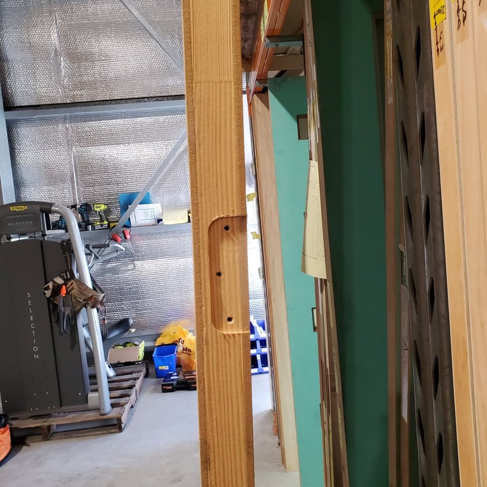 Timber Door - 2320h x 920w Hollow Core Internal Door w/ 1 x Clear Glass *Factory Second* 30100