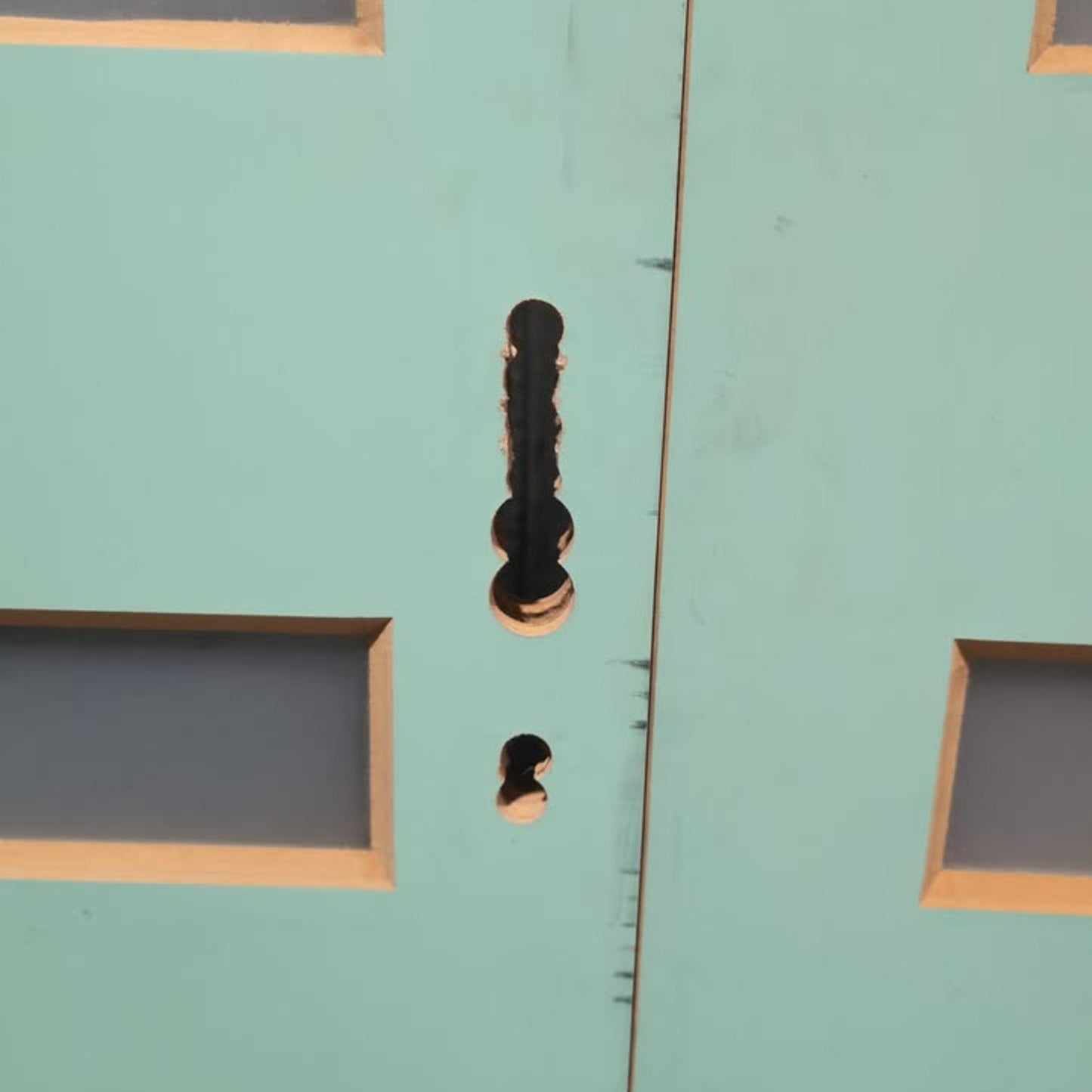 French Door 2 x 2040h x 807w Solid Core w/ 6 x OBS Glass in each (XN6) *Factory Second* 30120